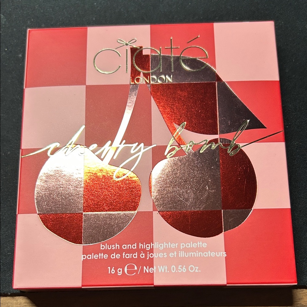Ciaté London Cherry Bomb Blush and Highlighter Palette